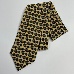 J. Garcia Silk Yellow Fish Tie